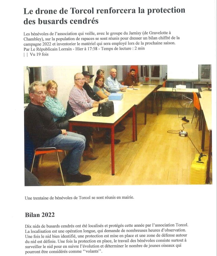 Le drone de Torcol renforcera la protection du busard cendré