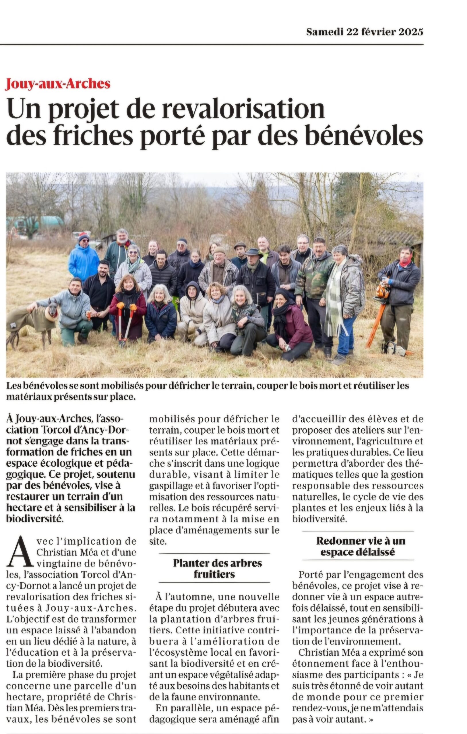 Un projet de revalorisation des friches