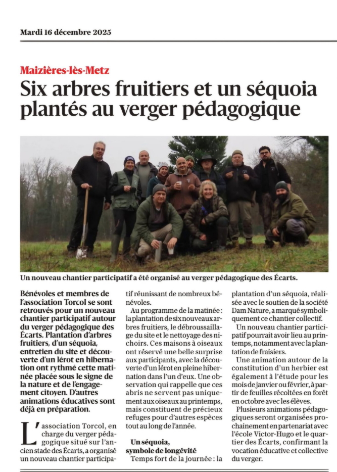 Chantier nature à Maizières les Metz